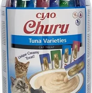 Inaba Churu kattensnack tonijnvarianten 50 x 14 g – graanvrije multipack - Afbeelding 4