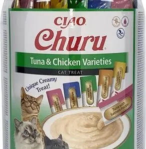 Inaba Churu kattensnack tonijn en kip 50 x 14 g – graanvrije multipack - Afbeelding 4