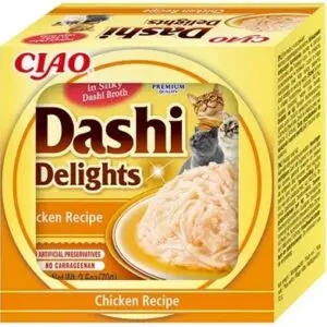 Inaba Dashi Delights kattensnack kip 70 g – rijk aan vocht - Afbeelding 1