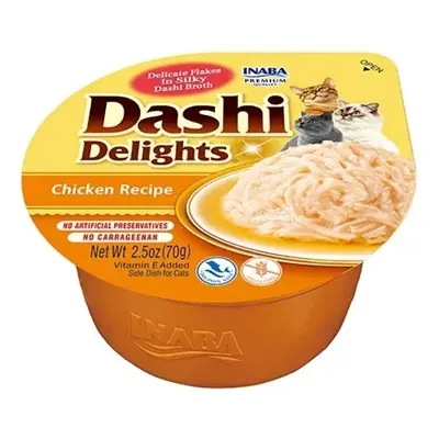 Inaba Dashi Delights kattensnack kip 70 g – rijk aan vocht - Afbeelding 4