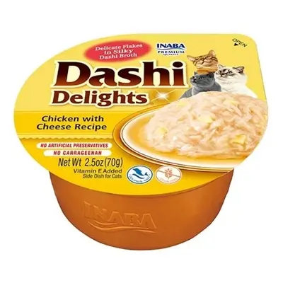 Inaba Dashi Delights kattensnack kip met kaas 70 g – rijk aan vocht - Afbeelding 4