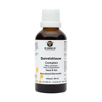 De Groene Os Duivelsklauw Complex 50 ml – bewegingsapparaat, hond en kat