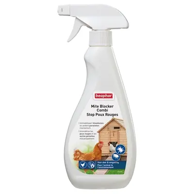 Beaphar Mite Blocker Combi 500 ml – mijtenspray voor niet-vliegende vogels