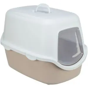 Trixie kattenbak Vico blush/wit 56 x 40 x 40 cm – met kap - Afbeelding 1