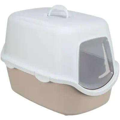 Trixie kattenbak Vico blush/wit 56 x 40 x 40 cm – met kap
