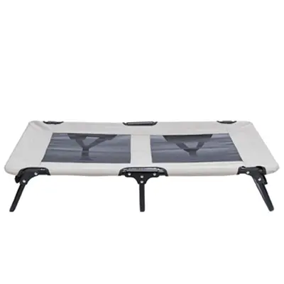 Trixie hondenligbed Stretcher grijs/zwart 120 x 70 x 19 cm – inklapbaar