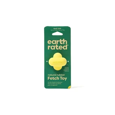 Earth Rated fetch toy 7,5 x 4,5 x 7,5 cm – rubber hondenspeeltje