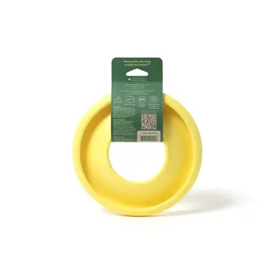 Earth Rated flyer toy frisbee 18 x 3 x 18 cm – geel, TPE - Afbeelding 5