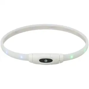 Trixie lichtgevende halsband USB siliconen meerkleurig 65 cm – oplaadbaar - Afbeelding 1