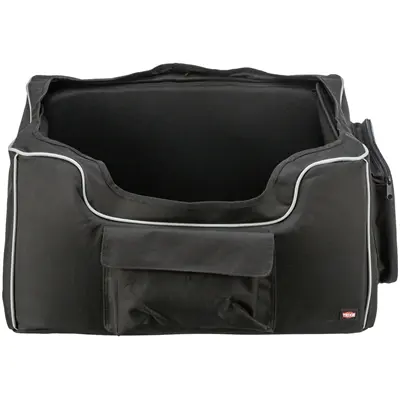 Trixie autostoel hond zwart/grijs 56 x 36 x 37 cm – met teddykussen - Afbeelding 4