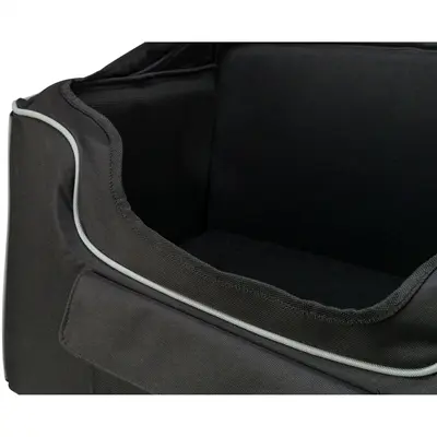 Trixie autostoel hond zwart/grijs 56 x 36 x 37 cm – met teddykussen - Afbeelding 9