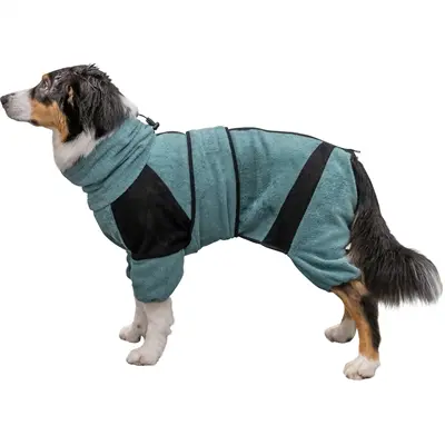 Trixie badjas voor honden badstof petrol 62 cm – huisoverall - Afbeelding 10