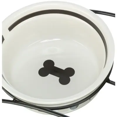 Trixie voerbak Food keramiek wit/zwart 250 ml 13 cm – voor honden - Afbeelding 4