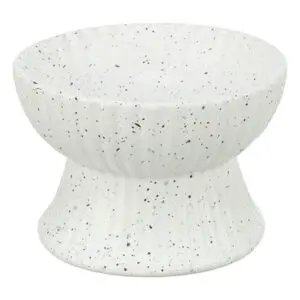 Trixie voerbak/drinkbak kat verhoogd keramiek wit 200 ml 13 cm - Afbeelding 1