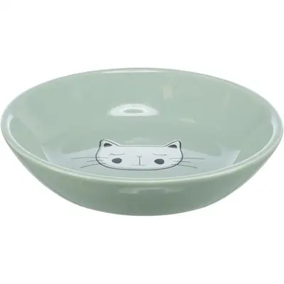 Trixie voerbak/drinkbak kat verhoogd keramiek assorti 200 ml 14 cm