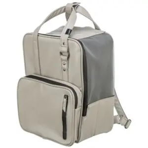 Trixie hondentas rugtas Citystyle kunstleer lichtgrijs 30 x 20 x 40 cm - Afbeelding 1