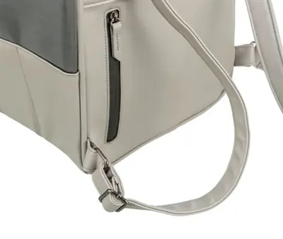 Trixie hondentas rugtas Citystyle kunstleer lichtgrijs 30 x 20 x 40 cm - Afbeelding 8