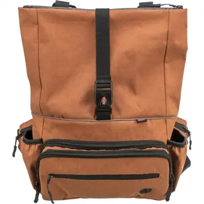 Trixie rolltop rugtas met heuptas roest – rugzak en heuptas in één
