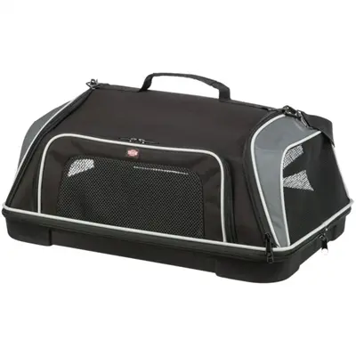 Trixie vliegtuigtas Boarding zwart/grijs 55 x 23 x 40 cm – voor honden