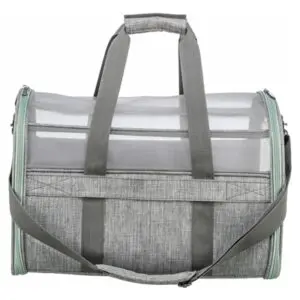 Trixie hondentas Dillon grijs/mintgroen 54 x 32 x 33 cm – tot 10 kg - Afbeelding 1