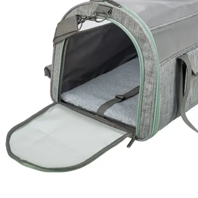 Trixie hondentas Dillon grijs/mintgroen 54 x 32 x 33 cm – tot 10 kg - Afbeelding 6