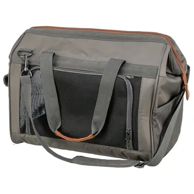 Trixie hondentas Finlay zwart/grijs 43 x 26 x 32 cm – metalen versteviging