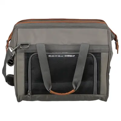Trixie hondentas Finlay zwart/grijs 43 x 26 x 32 cm – metalen versteviging - Afbeelding 2