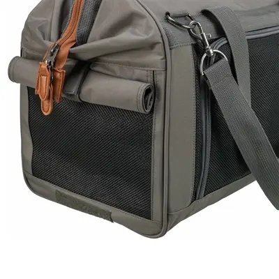 Trixie hondentas Finlay zwart/grijs 43 x 26 x 32 cm – metalen versteviging - Afbeelding 6