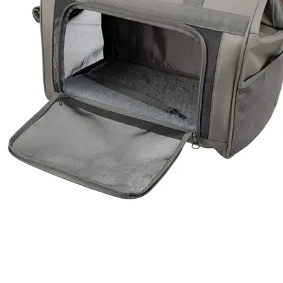 Trixie hondentas Finlay zwart/grijs 43 x 26 x 32 cm – metalen versteviging - Afbeelding 7