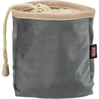 Trixie beloningszakje velours assorti 9 x 9 x 14 cm – met trekkoord