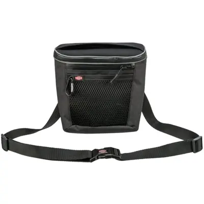 Trixie snackzakje Duo Treat zwart 20 x 5 x 20 cm – twee compartimenten