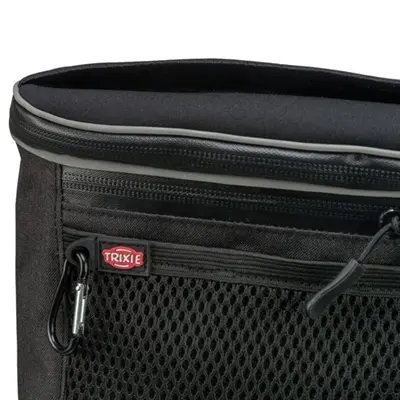 Trixie snackzakje Duo Treat zwart 20 x 5 x 20 cm – twee compartimenten - Afbeelding 6
