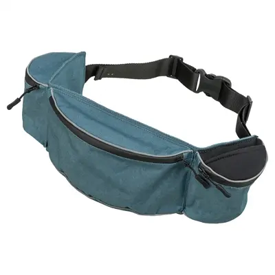 Trixie heuptas Baggy Belt blauw 44 x 6 x 11 cm – waterdichte rits - Afbeelding 5
