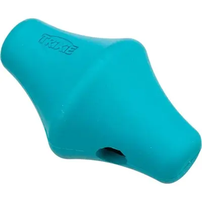 Trixie snacktol natuurrubber petrol 12 cm – 3 stuks