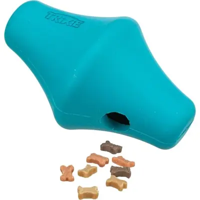 Trixie snacktol natuurrubber petrol 12 cm – 3 stuks - Afbeelding 3
