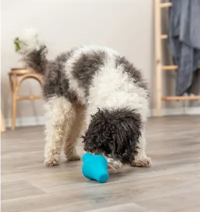 Trixie snacktol natuurrubber petrol 12 cm – 3 stuks - Afbeelding 6