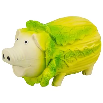 Trixie koolvarken latex lichtgroen 23 cm – hondenspeeltje met geluid