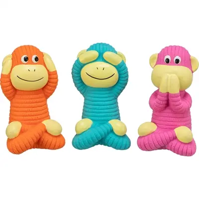 Trixie aap latex hondenspeeltje 12 cm – 3 stuks assorti - Afbeelding 8