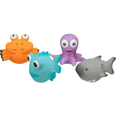 Trixie zeedieren latex 9-12 cm – hondenspeeltje met geluid, assorti