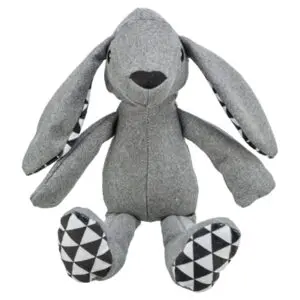 Trixie haas stof 39 cm – geluidloze hondenknuffel, 4 stuks - Afbeelding 1