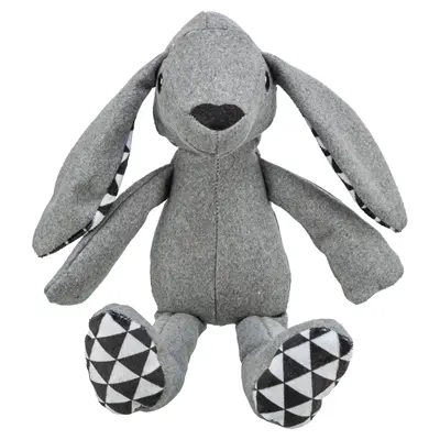 Trixie haas stof 39 cm – geluidloze hondenknuffel, 4 stuks