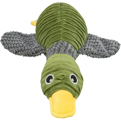 Trixie eend pluche gerecycled 40 cm – hondenspeelgoed, 2 stuks - Afbeelding 2