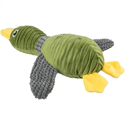Trixie eend pluche gerecycled 40 cm – hondenspeelgoed, 2 stuks - Afbeelding 3