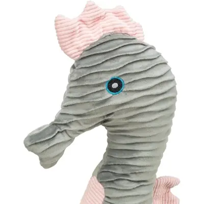 Trixie zeepaard pluche gerecycled 50 cm – hondenknuffel met geluid - Afbeelding 4