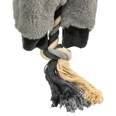 Trixie ezel pluche met touw 66 cm – hondenknuffel, 2 stuks - Afbeelding 3