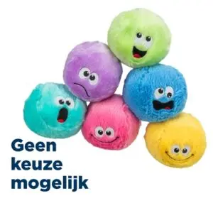 Trixie pluche bal met geluid 10 cm – gerecycled, assorti - Afbeelding 1