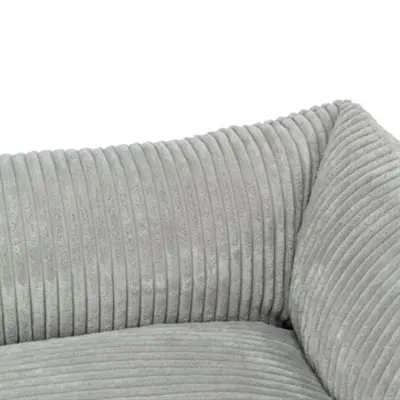 Trixie Vital hondenmand Jonna ribfluweel grijs 80 x 60 cm – orthopedisch - Afbeelding 5