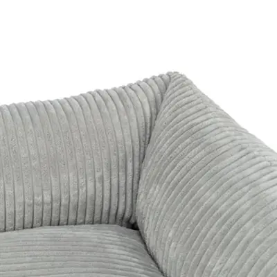 Trixie Vital hondenmand Jonna ribfluweel grijs 100 x 70 cm – orthopedisch - Afbeelding 5