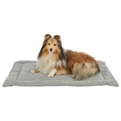 Trixie ligmat Jonna ribfluweel grijs 70 x 50 cm – pluche, antislip - Afbeelding 5