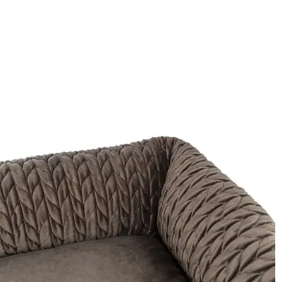 Trixie hondenmand Livia hoekig bruin 80 x 60 cm – velourslook - Afbeelding 5